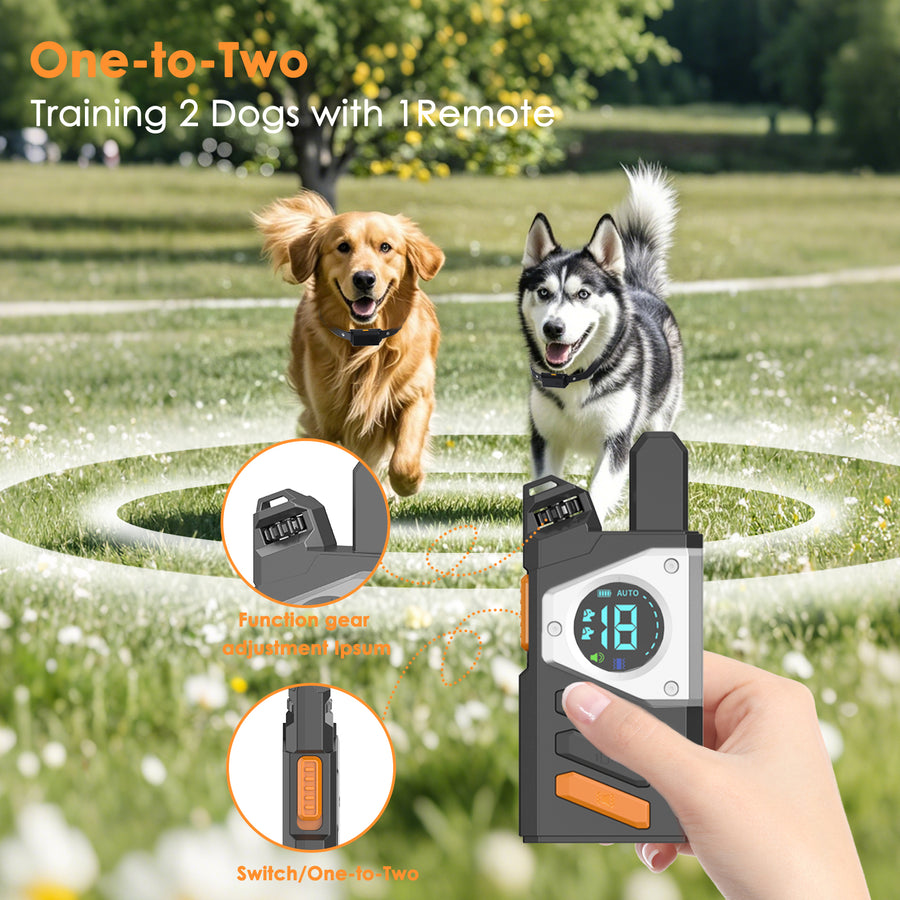 X07 Dog Training Collar — 3 Modes, 3280FT Range, IP66 Waterproof