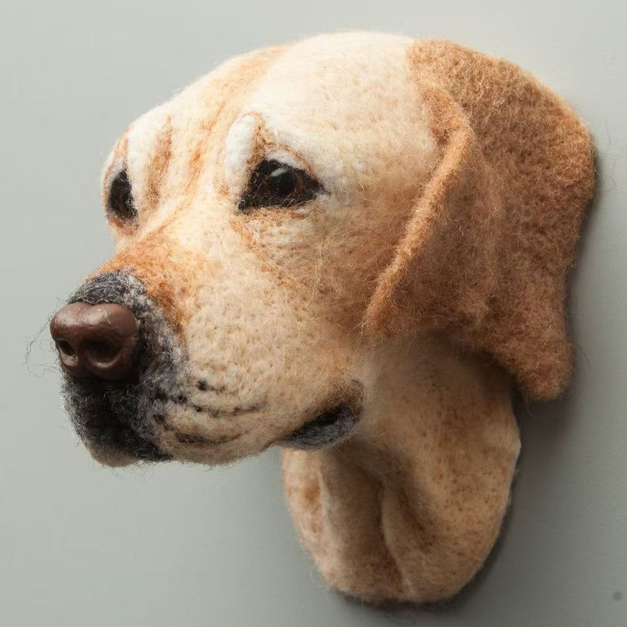Golden Retriever Needle Felting Tutorial — Realistic Dog Head - digital download cover