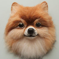Pomeranian felt head