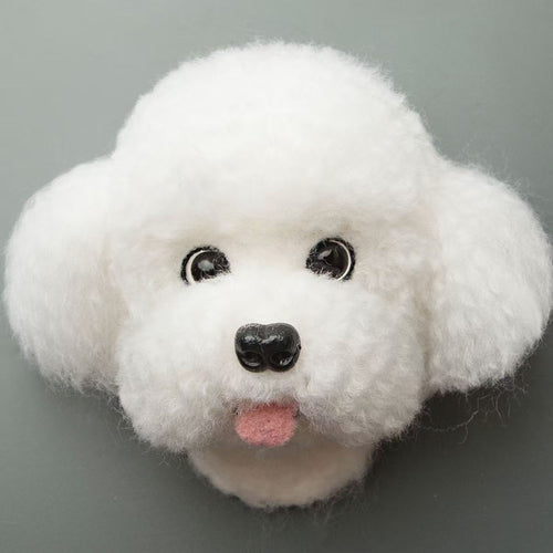 Bichon Frise Needle Felting Tutorial — Realistic Dog Head - digital download cover