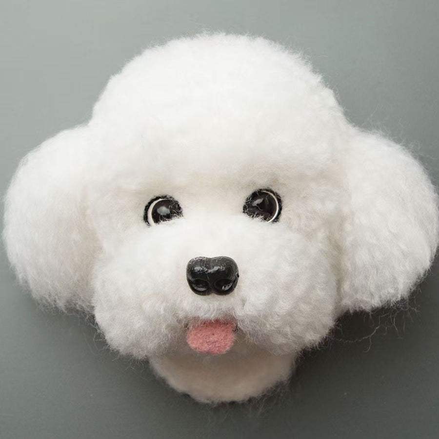 Bichon Frise felt head