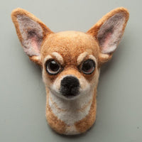 Chihuahua felt head